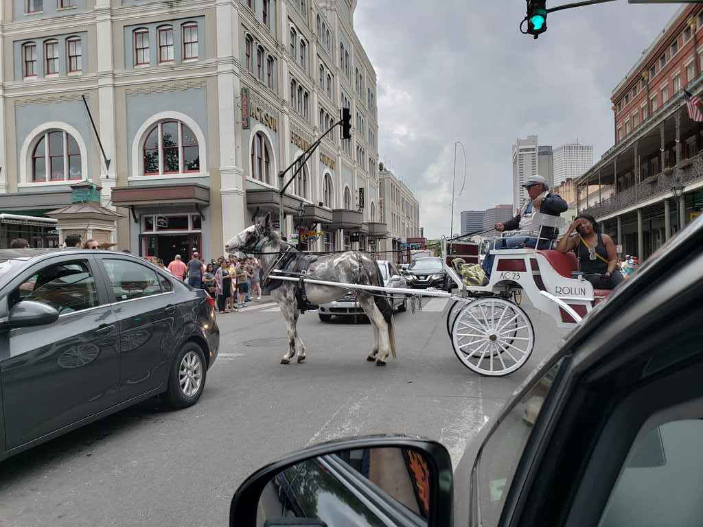 French Quarter traffic