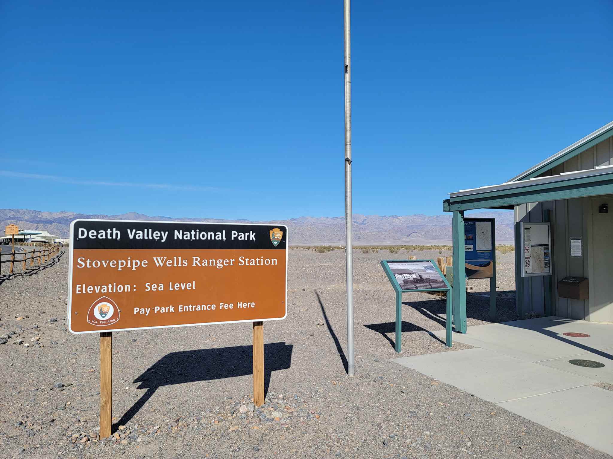 West side entrance to Death Valley