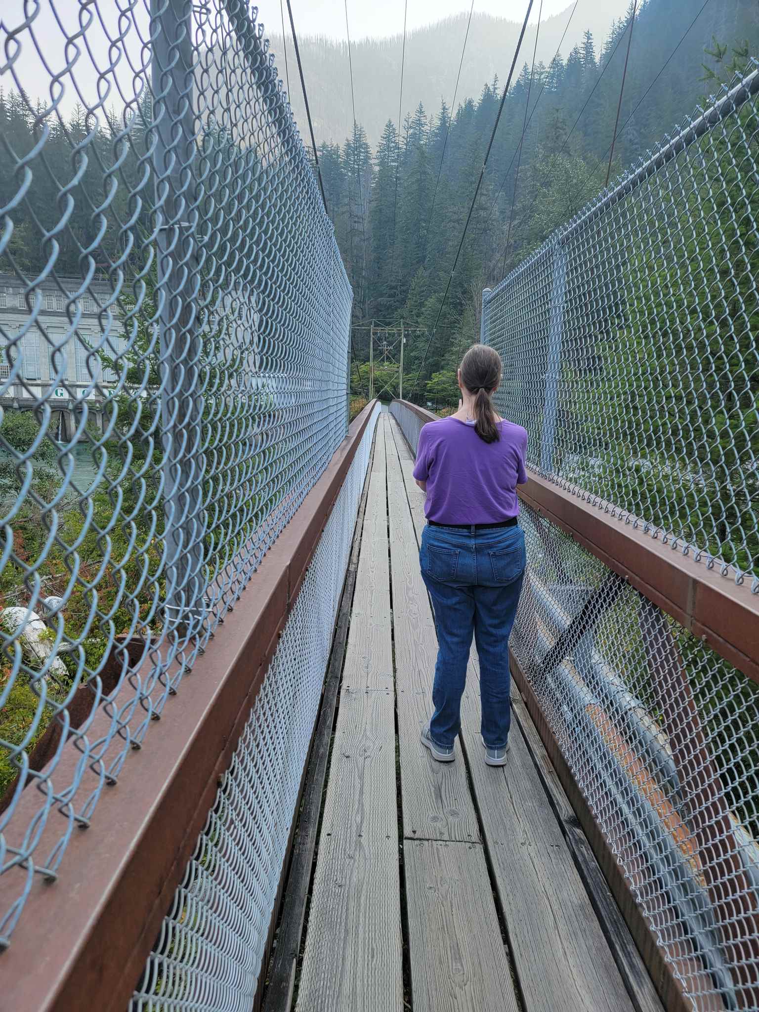 Ladder Creek Falls trail - Bridge to Gardens